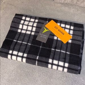 Black and White Plaid Infinity Scarf